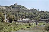 Veliko Turnovo - Tsarevets Hill, the restored mediaeval walls 